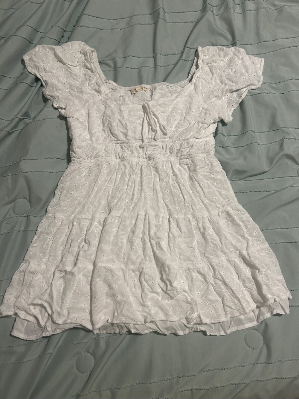 Rewind White Eyelet Boho Top